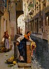 Henry Woods Fruit Sellers from The Islands - Venice painting